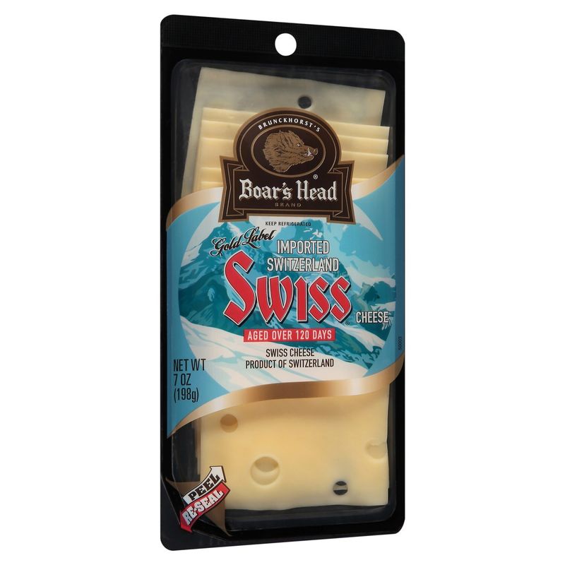 Boar's Head Gold Label Imported Switzerland Swiss Cheese, 7 oz