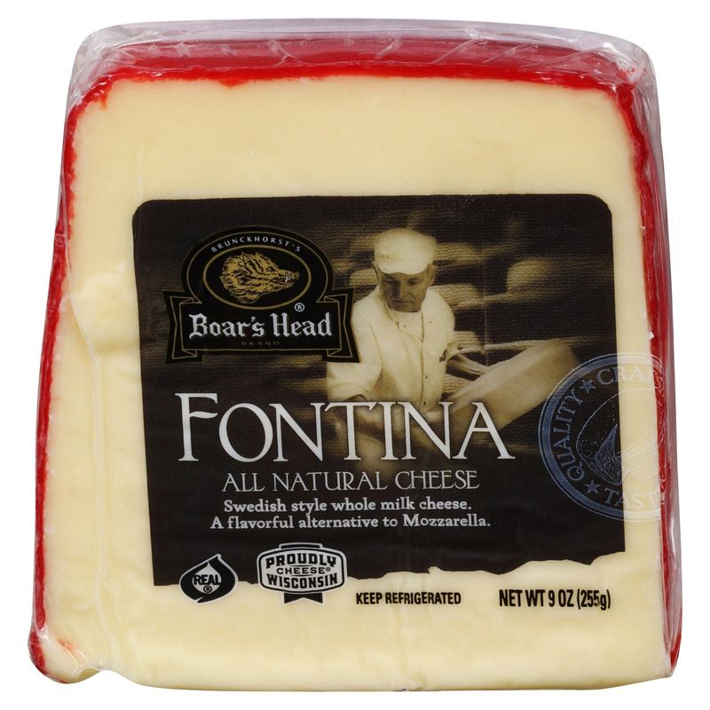 Boar's Head All Natural Fontina Cheese 9 oz