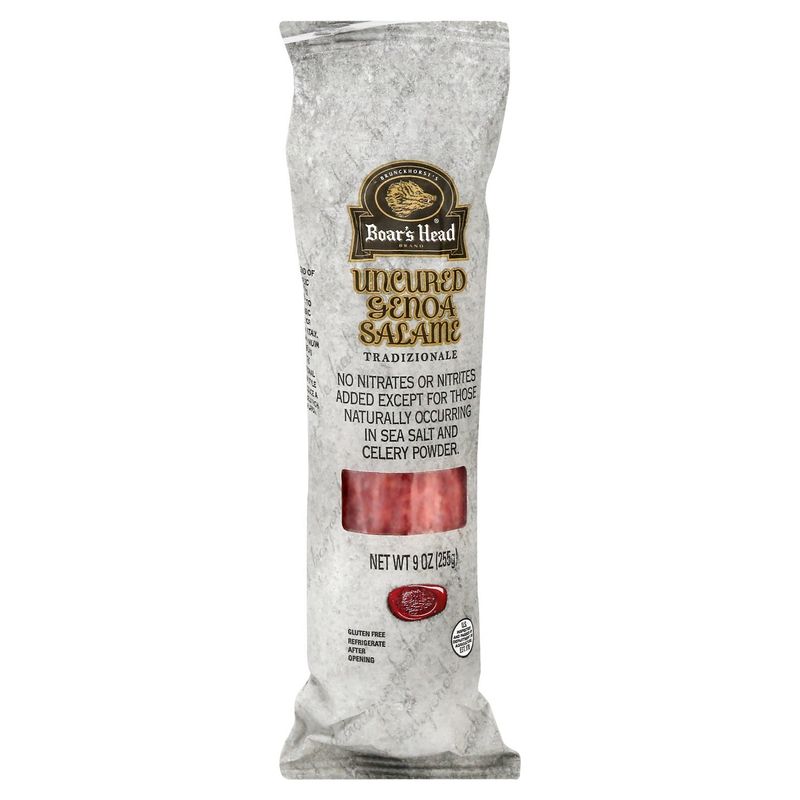 Boar's Head Tradizionale Uncured Genoa Salame, 9 oz
