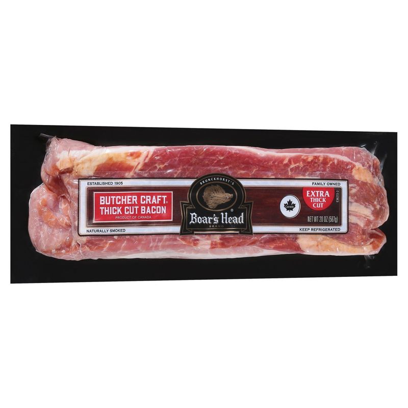 Boar's Head Butcher Craft Extra Thick Cut Bacon 20 oz