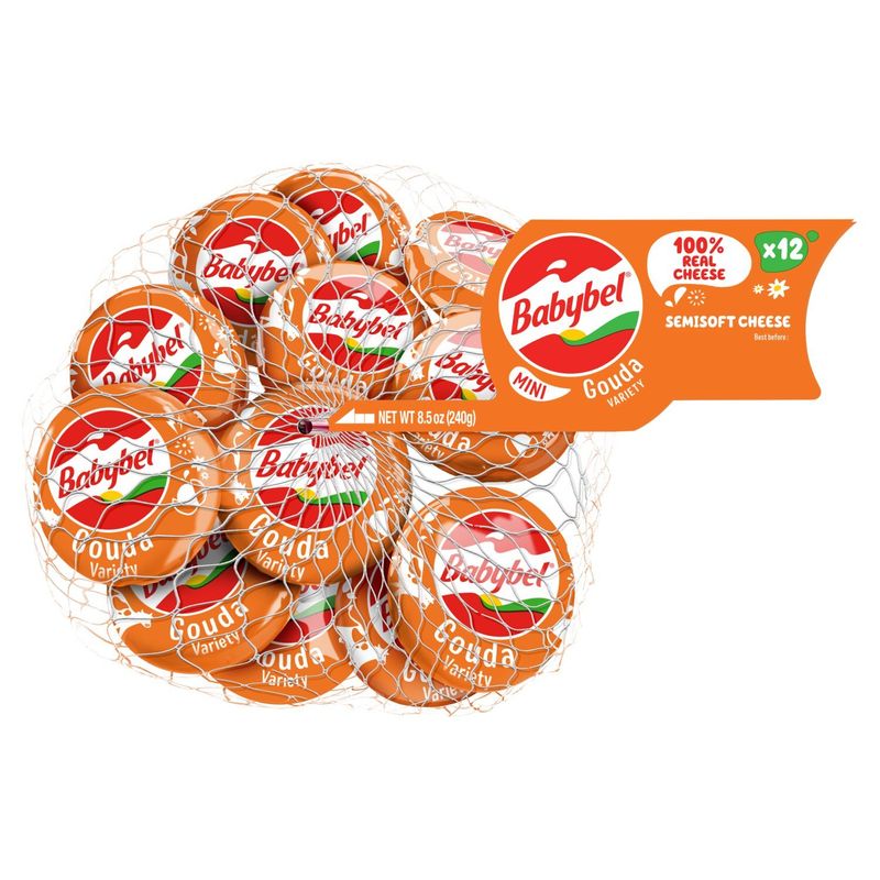 Babybel Mini Gouda Variety Semisoft Cheese, 12 count, 8.5 oz