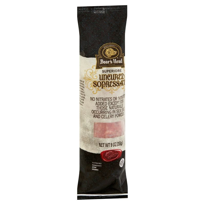 Boar's Head Superiore Uncured Sopressata, 9 oz