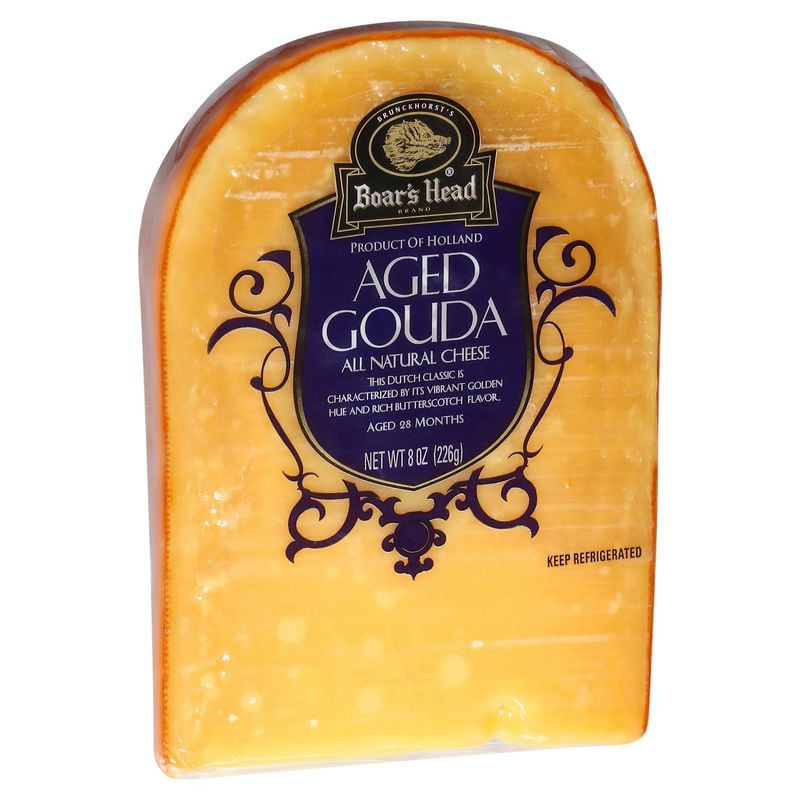 Boar's Head Aged Gouda All Natural Cheese, 8 oz