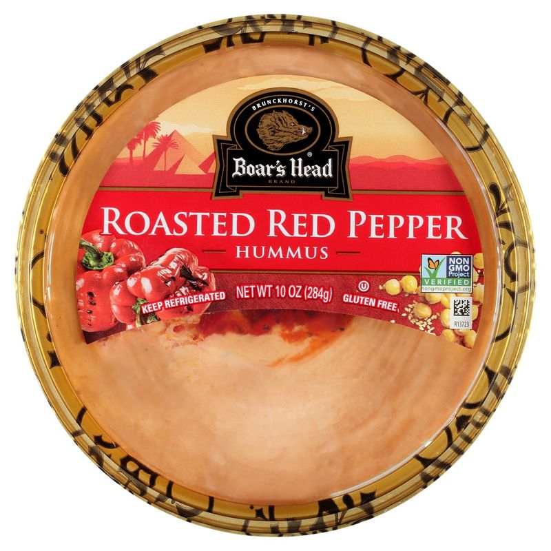 Boar's Head Roasted Red Pepper Hummus, 10 oz