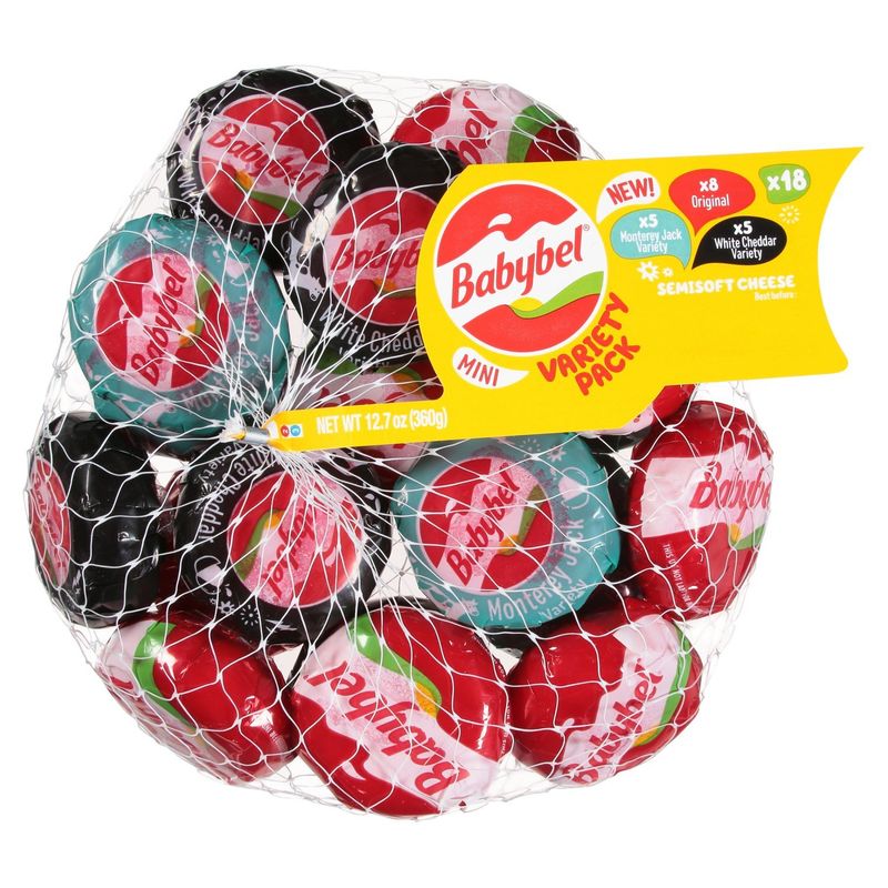 Babybel Mini Semisoft Cheese Variety Pack, 18 count, 12.7 oz