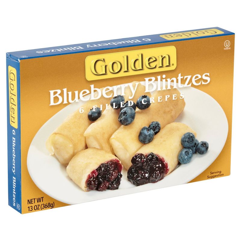 Golden Filled Crepes Blueberry Blintzes, 6 count, 13 oz