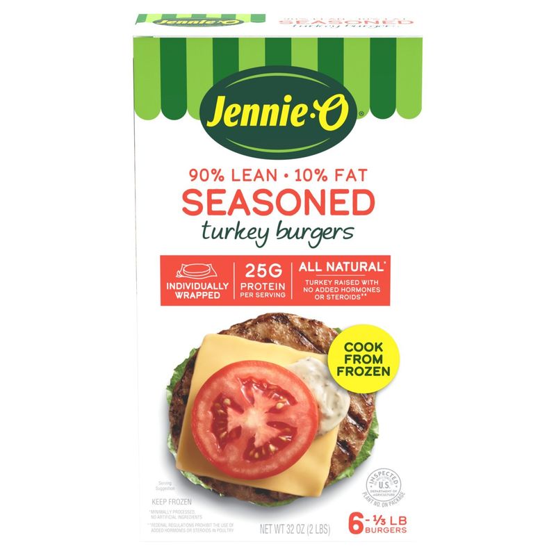 Jennie-O Seasoned Turkey Burgers, 1/3 lb, 6 count