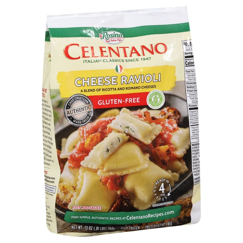 Rosina Celentano Gluten-Free Cheese Ravioli, 13 oz