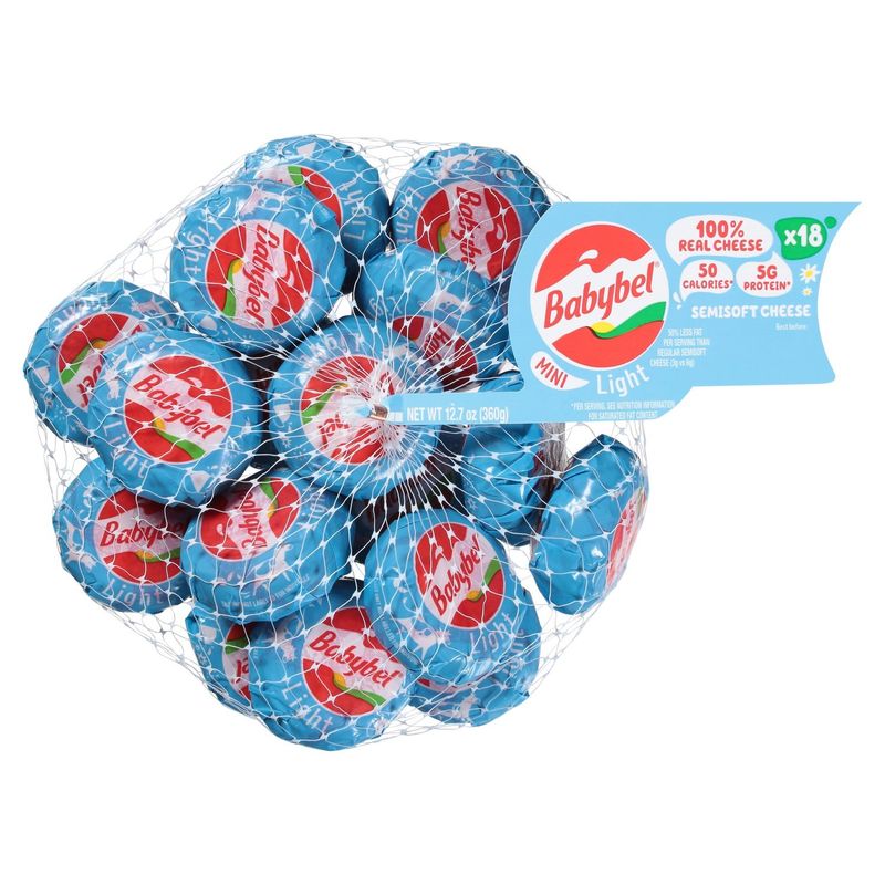 Babybel Mini Semisoft Cheese, 18 count, 12.7 oz