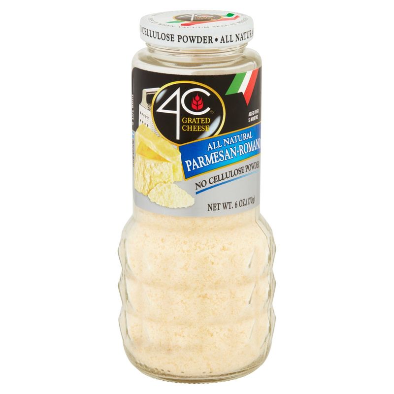 4C All Natural Parmesan-Romano Grated Cheese, 6 oz