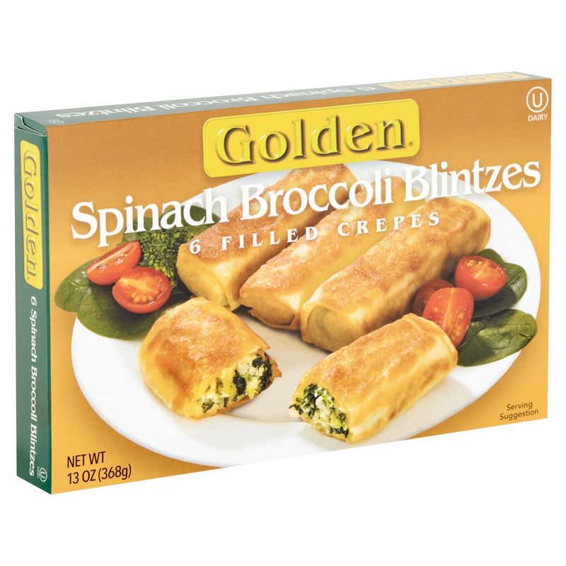 Golden Filled Crepes Spinach Broccoli Blintzes, 6 count, 13 oz