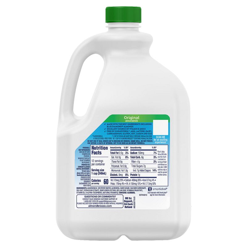 Blue Diamond Almonds Almond Breeze Original Almondmilk, 96 fl oz