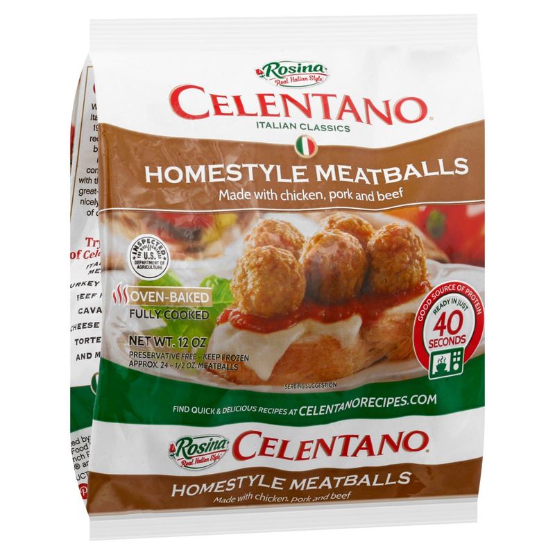 Rosina Celentano Homestyle Meatballs, 12 oz