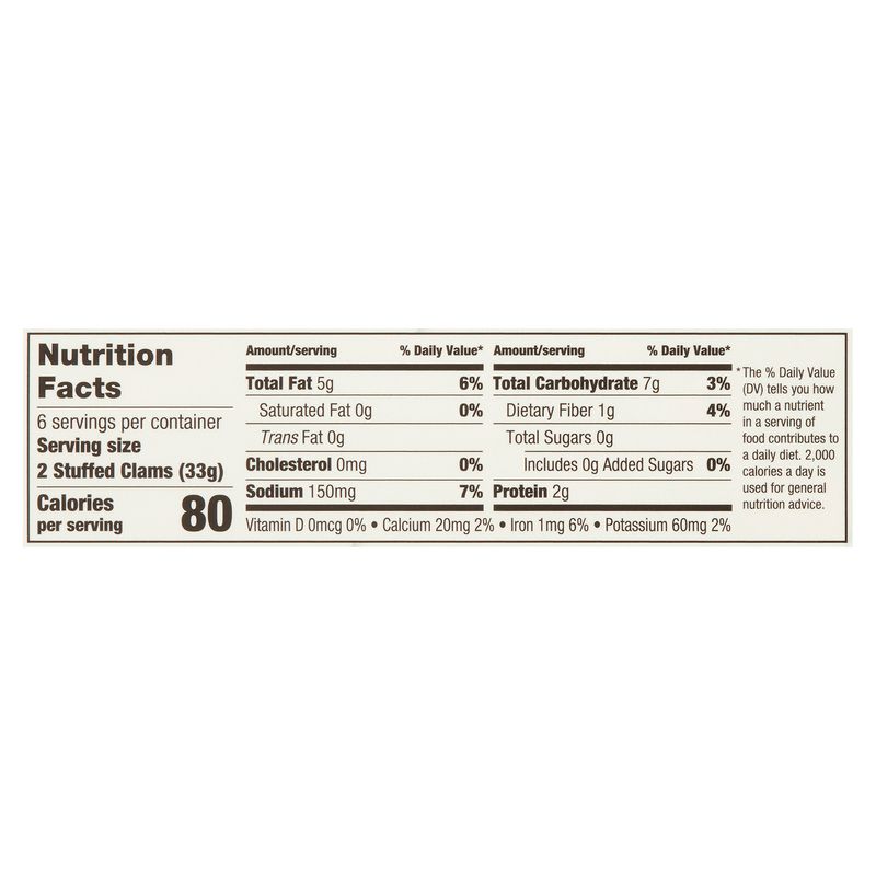 Matlaw's Oreganata Small Stuffed Clams, 12 count, 7 oz