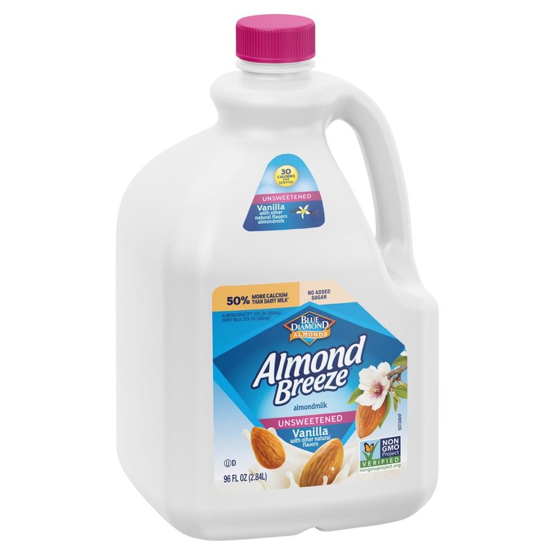 Blue Diamond Almonds Almond Breeze Unsweetened Vanilla Almondmilk, 96 fl oz