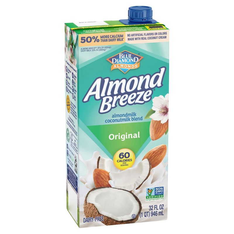 Blue Diamond Almonds Almond Breeze Original Almondmilk Coconutmilk Blend, 32 fl oz