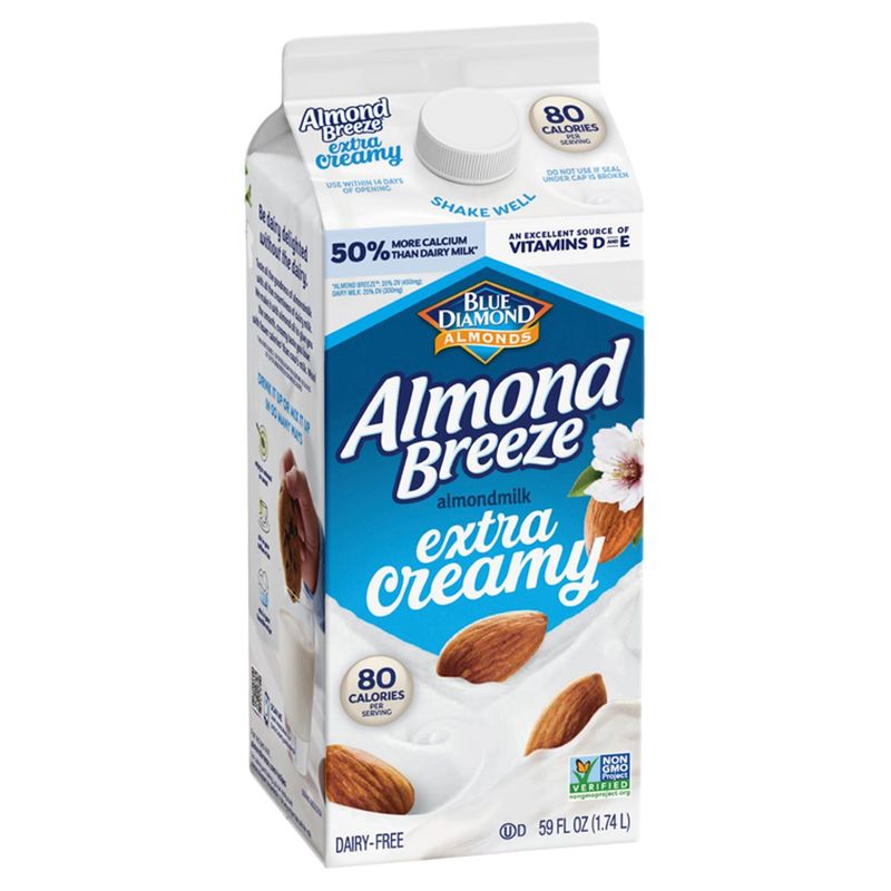 Blue Diamond Almonds Almond Breeze Extra Creamy Almondmilk, 59 fl oz