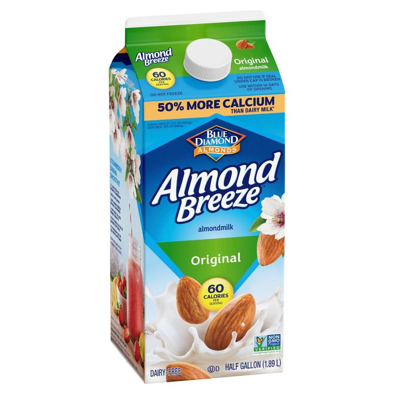 Blue Diamond Almonds Almond Breeze Original Almondmilk, half gallon