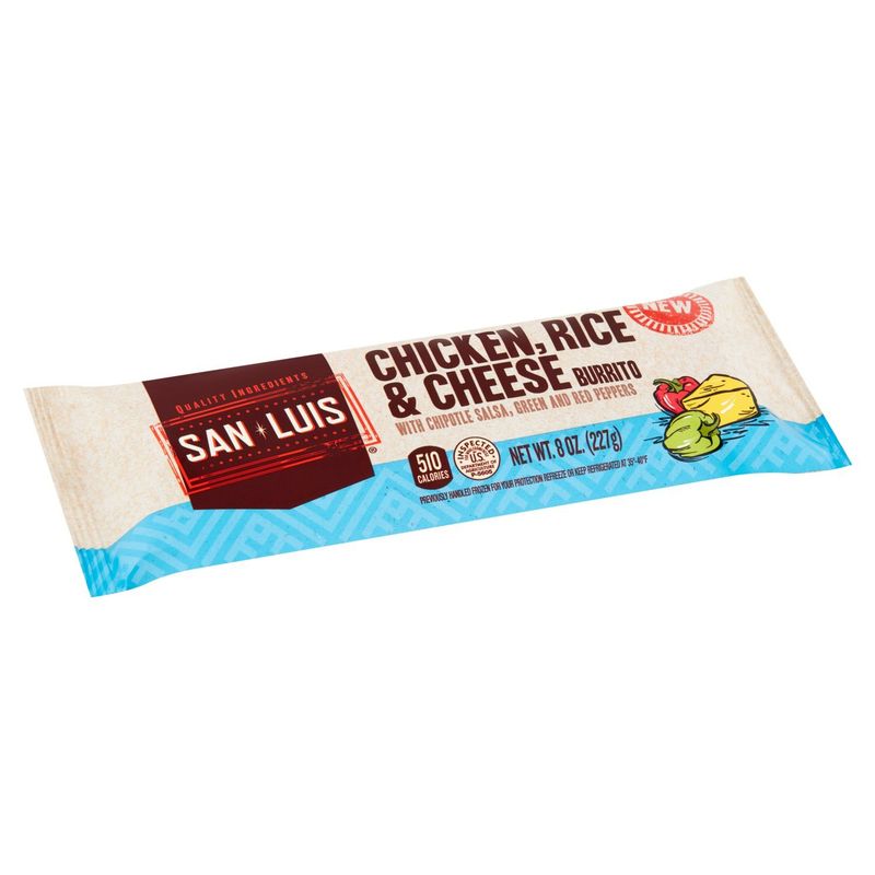 San Luis Chicken, Rice &amp; Cheese Burrito, 8 oz