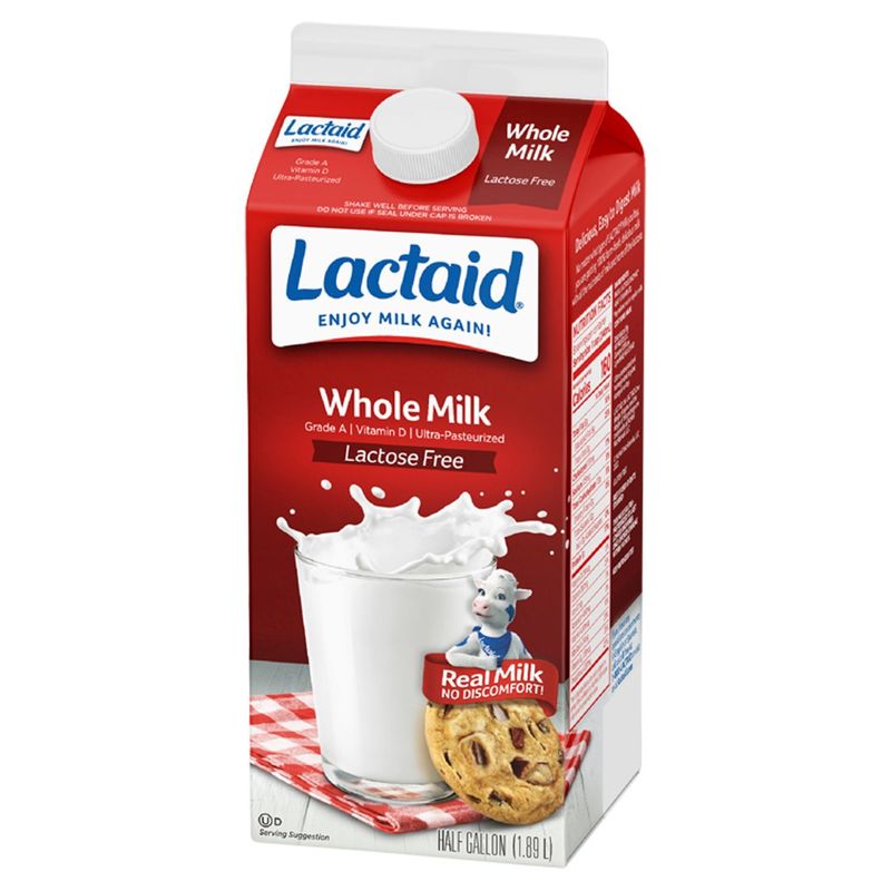 Lactaid Lactose Free Whole Milk, half gallon