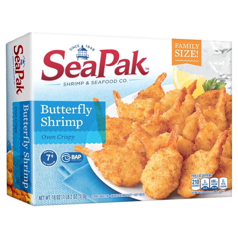 SeaPak Oven Crispy Butterfly Shrimp Family Size, 18 oz