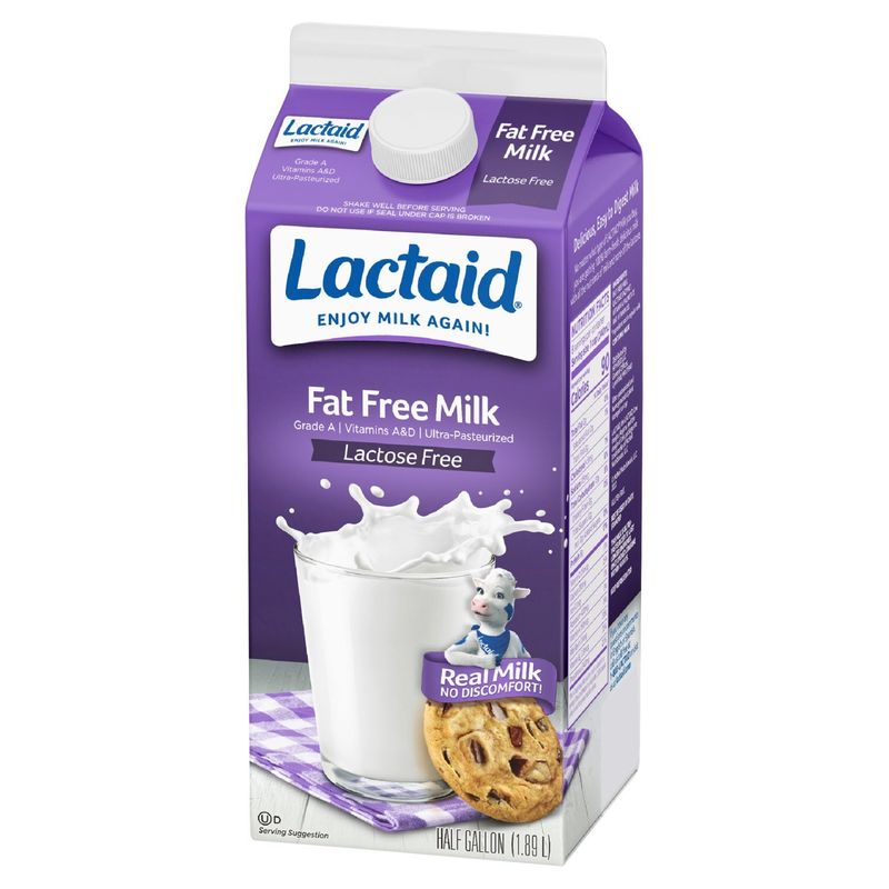 Lactaid Fat Free Milk, half gallon