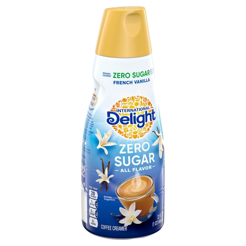 International Delight Zero Sugar French Vanilla Coffee Creamer, 32 fl oz