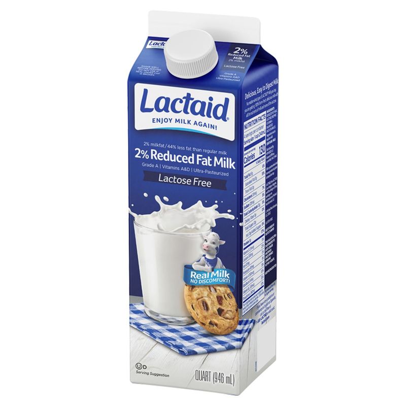 Lactaid 2% Reduced Fat Milk, 1 quart