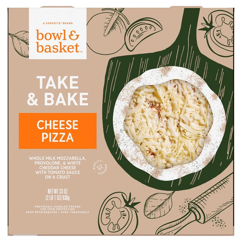 Bowl &amp; Basket Take &amp; Bake Cheese Pizza, 33 oz