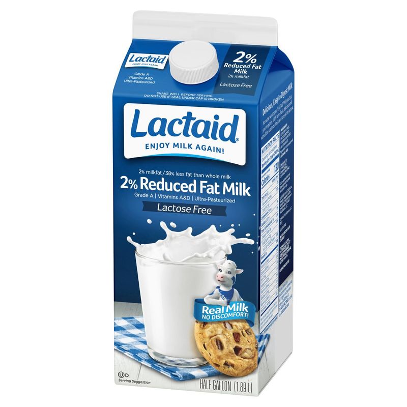 Lactaid 2% Reduced Fat Milk, half gallon