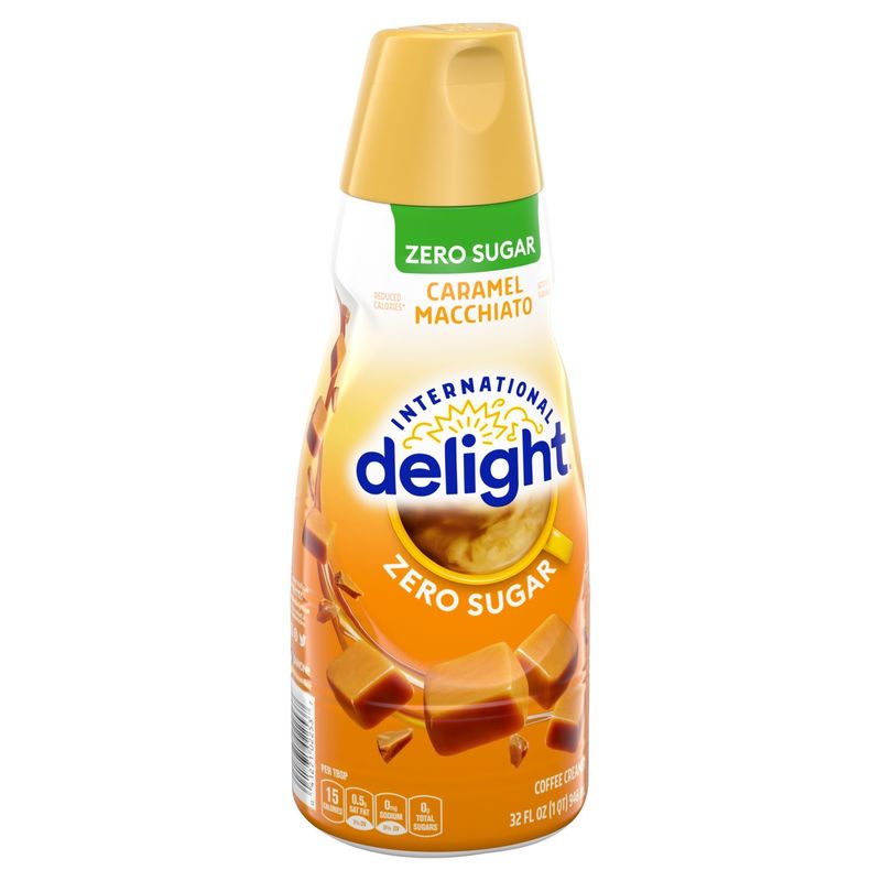 International Delight Zero Sugar Caramel Macchiato Coffee Creamer, 32 fl oz