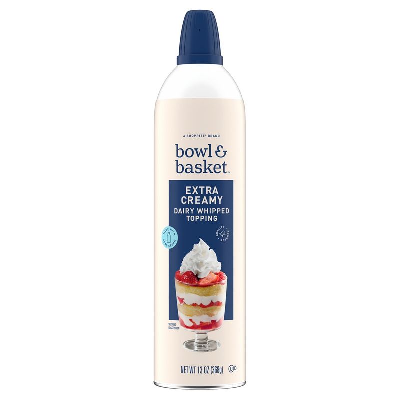 Bowl &amp; Basket Extra Creamy Dairy Whipped Topping, 13 oz