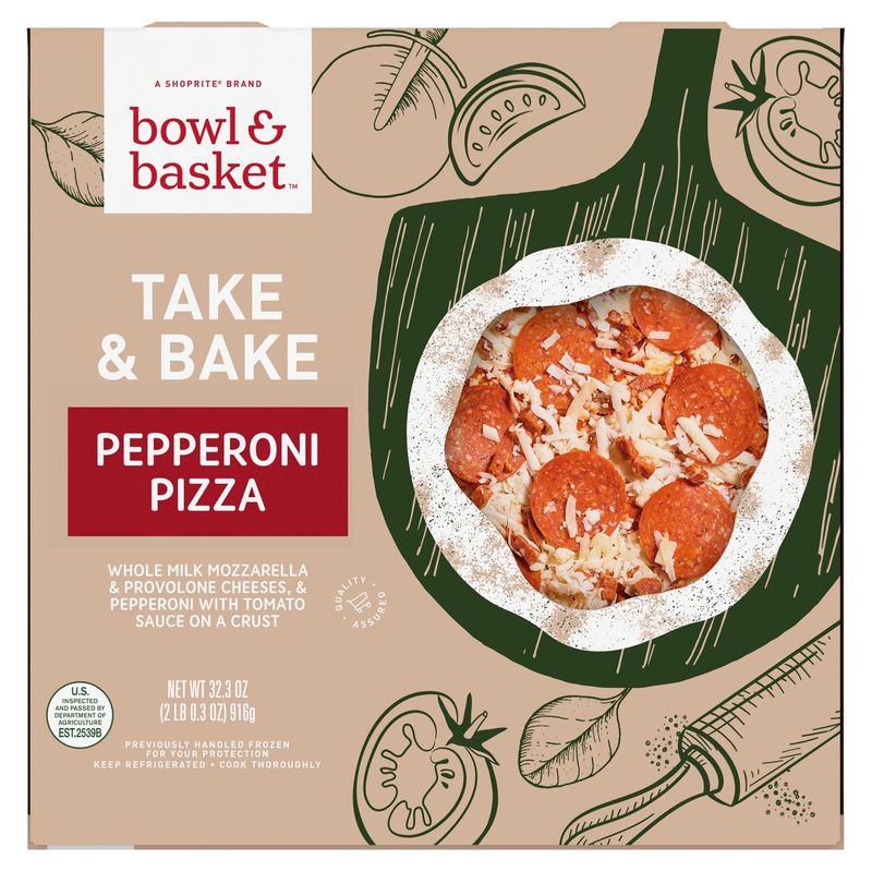 Bowl &amp; Basket Take &amp; Bake Pepperoni Pizza, 32.3 oz