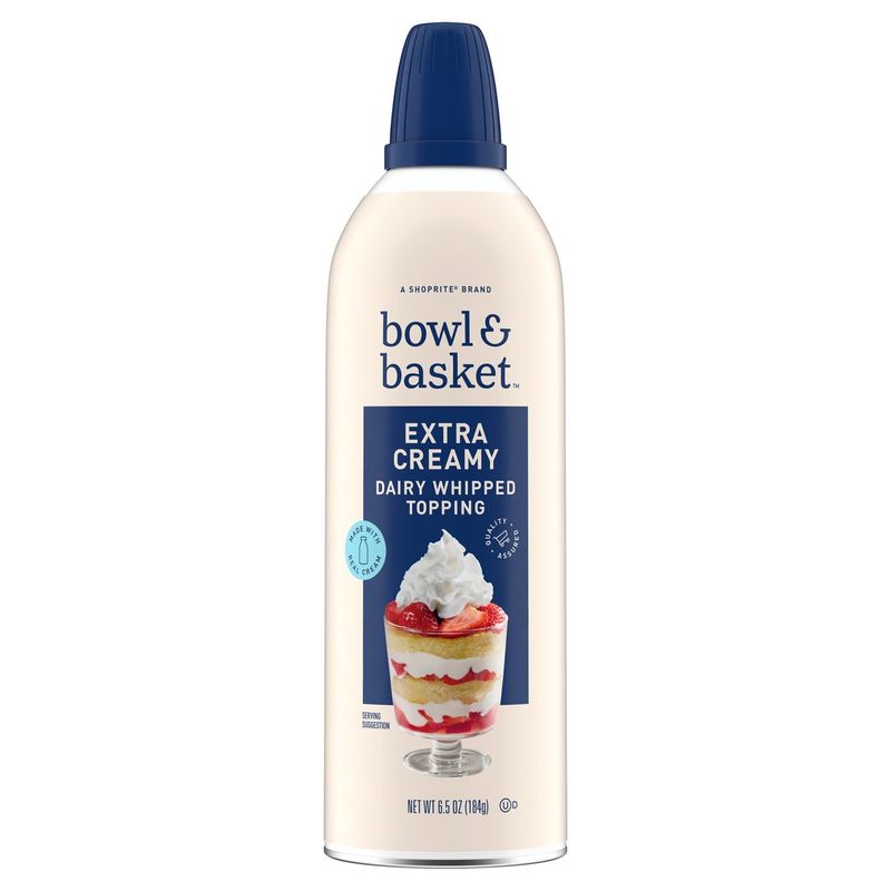 Bowl &amp; Basket Extra Creamy Dairy Whipped Topping, 6.5 oz