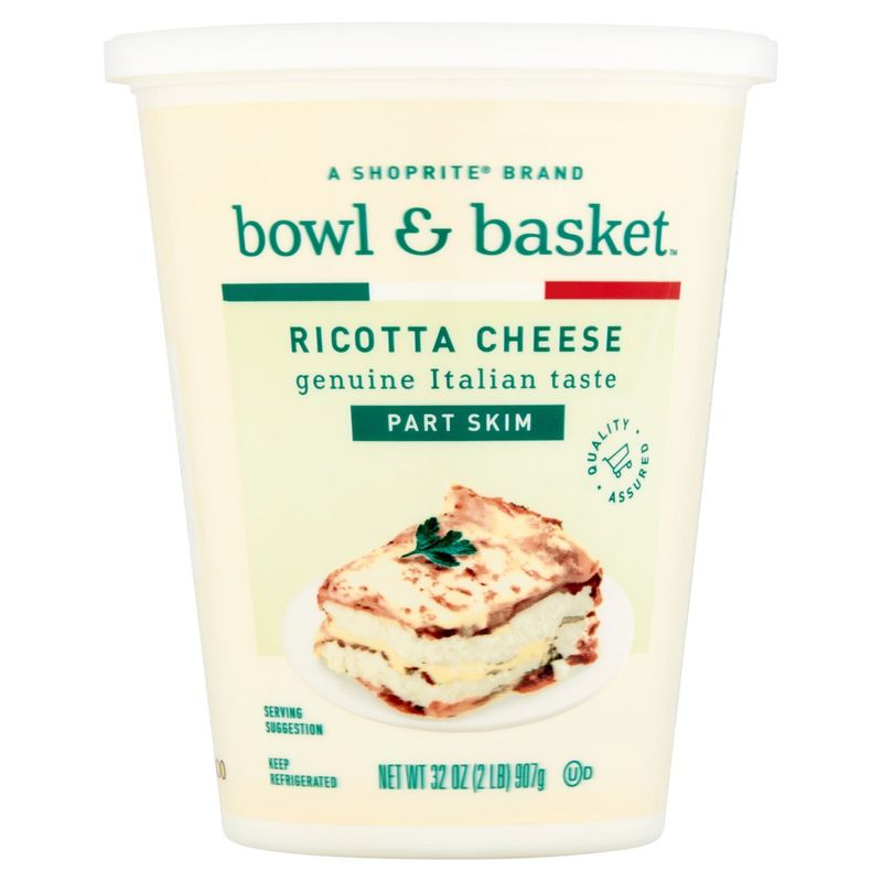 Bowl &amp; Basket Part Skim Ricotta Cheese, 32 oz