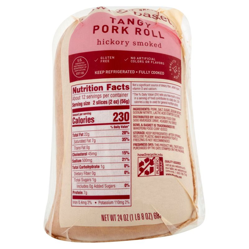 Bowl &amp; Basket Hickory Smoked Tangy Pork Roll, 24 oz