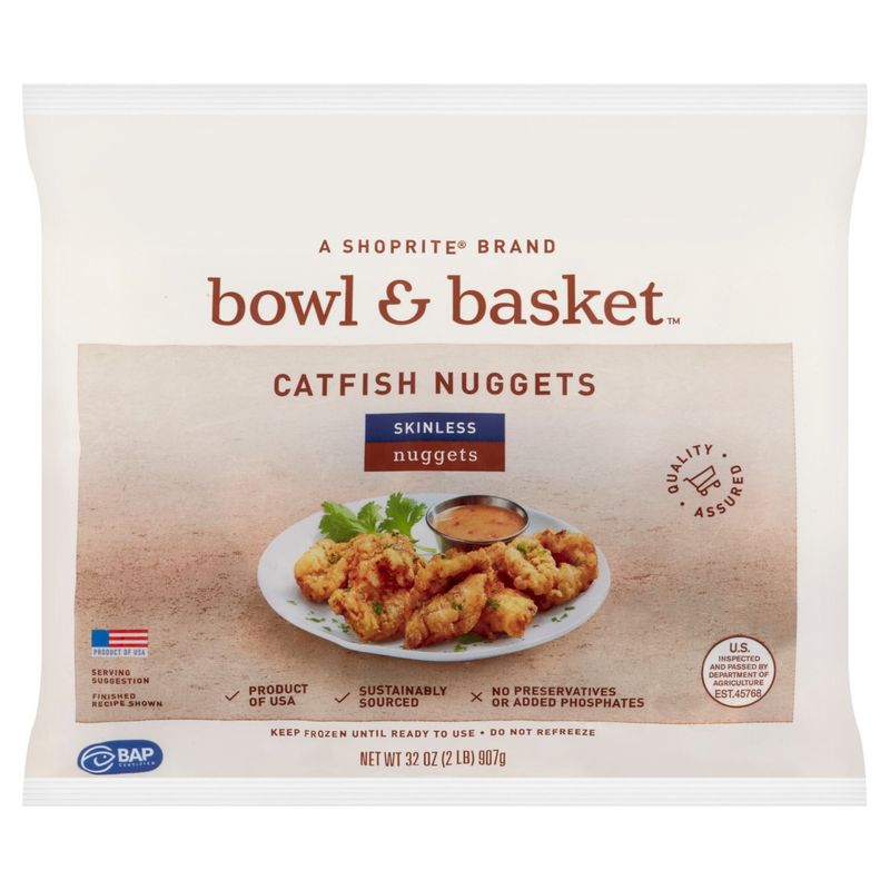 Bowl &amp; Basket Skinless Catfish Nuggets, 32 oz