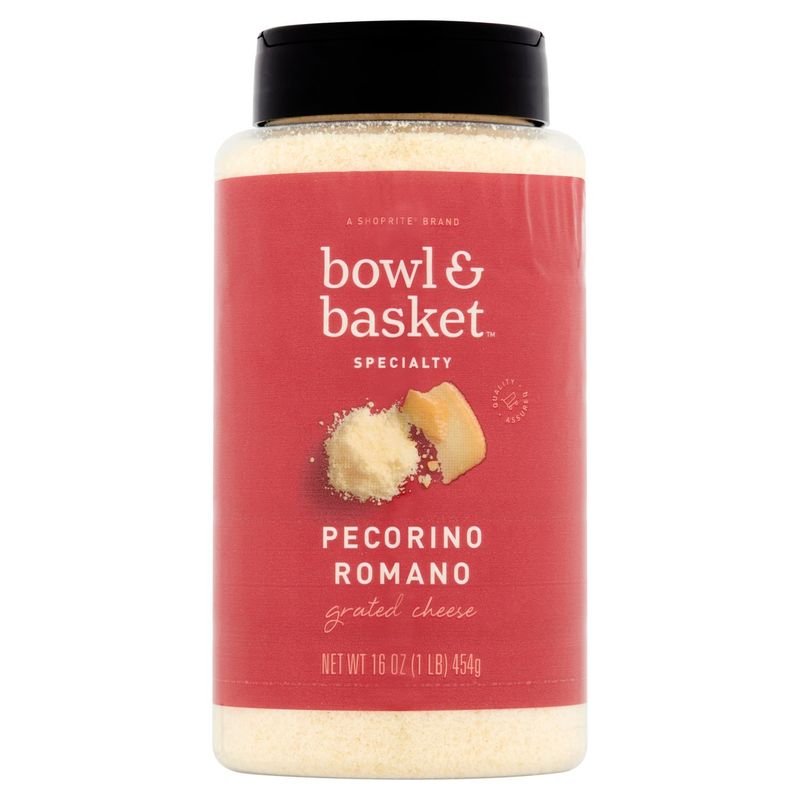 Bowl &amp; Basket Specialty Pecorino Romano Grated Cheese, 16 oz