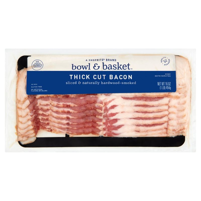 Bowl &amp; Basket Thick Cut Bacon, 16 oz