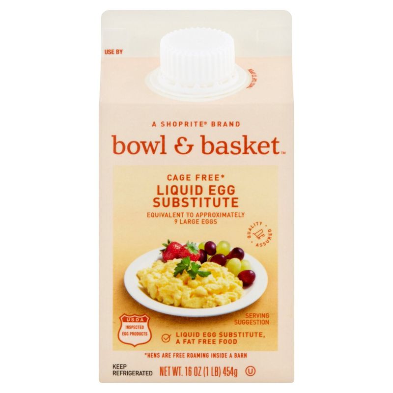 Bowl &amp; Basket Cage Free Liquid Egg Substitute, 16 oz