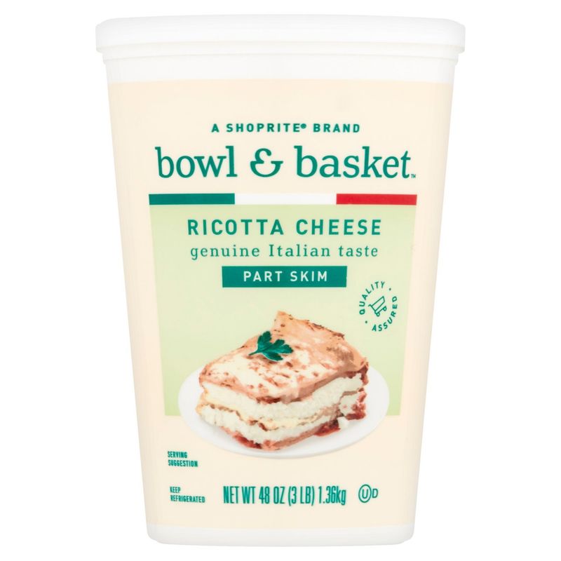 Bowl &amp; Basket Part Skim Ricotta Cheese, 48 oz