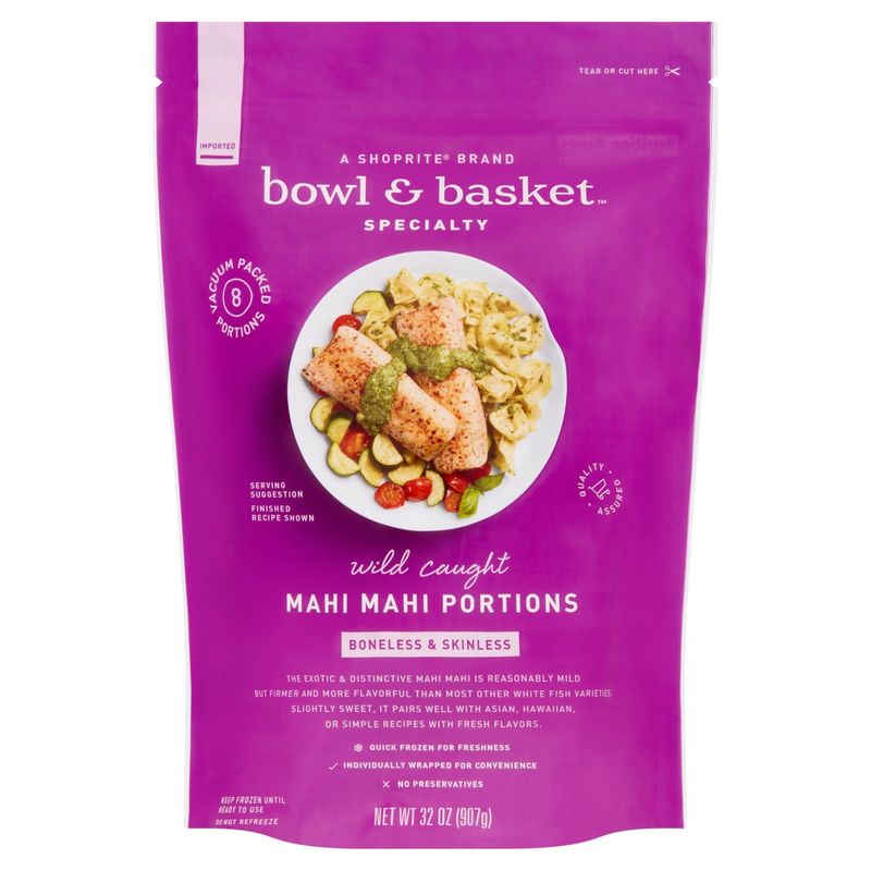Bowl &amp; Basket Specialty Wild Caught Boneless &amp; Skinless Mahi Mahi Portions, 32 oz