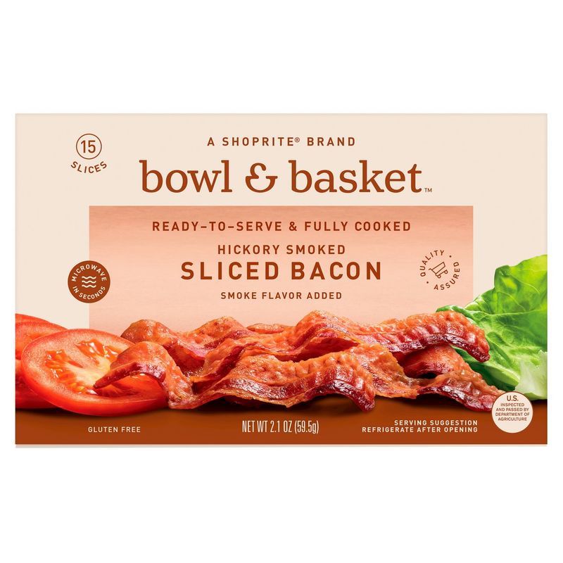 Bowl &amp; Basket Hickory Smoked Sliced Bacon, 2.1 oz