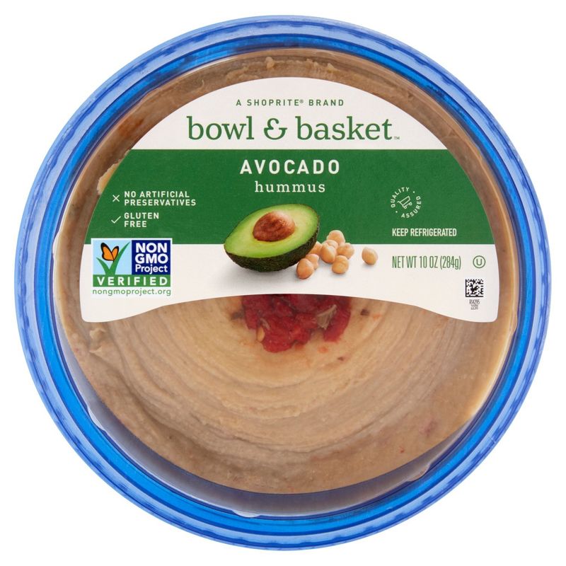 Bowl &amp; Basket Avocado Hummus, 10 oz