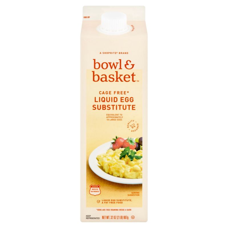 Bowl &amp; Basket Cage Free Liquid Egg Substitute, 32 oz