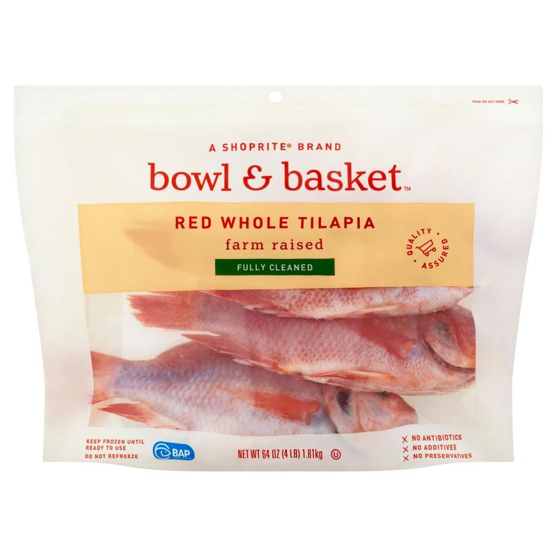 Bowl &amp; Basket Red Whole Tilapia, 64 oz