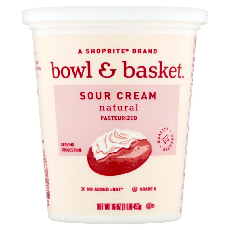Bowl &amp; Basket Natural Sour Cream, 16 oz
