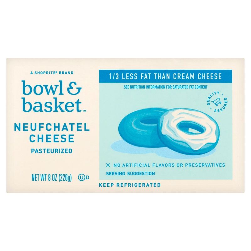 Bowl &amp; Basket Neufchatel Cheese, 8 oz