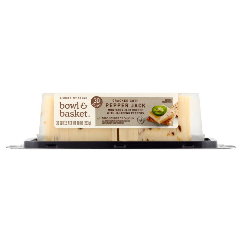 Bowl &amp; Basket Cracker Cuts Pepper Jack Cheese, 30 count, 10 oz