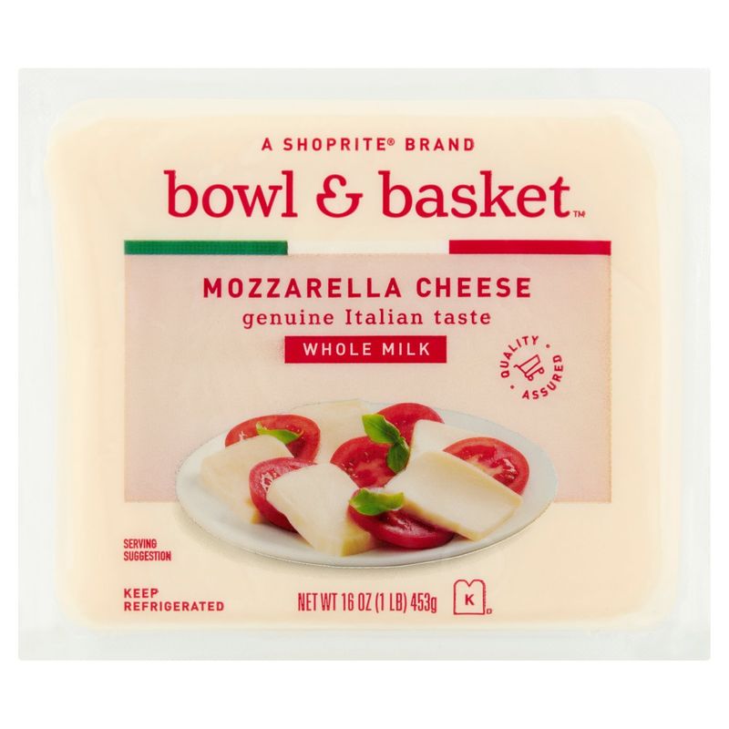 Bowl &amp; Basket Whole Milk Mozzarella Cheese, 16 oz